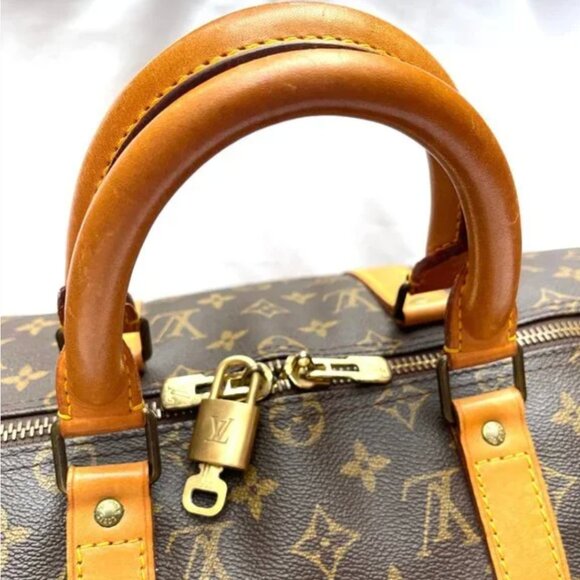 LOUIS VUITTON Bandouliere VINTAGE MONOGRAM KEEPALL 50 TRAVEL DUFFLE BAG - Picture 4 of 17